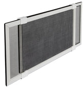 M-D 14186 Window Screen, 20-1/8 in L, 20 to 37 in W, Aluminum/Fiberglass, White